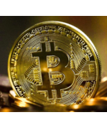 Bitcoin Coin ‘Gold’ Plated Coin - $9.53 CAD