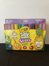 Crayola Silly Scents Scented Markers Washable Markers 12 Count NEW - £7.25 GBP