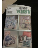 Simplicity Design Your Own Easy Pillows Pattern 9243 Used - £7.81 GBP