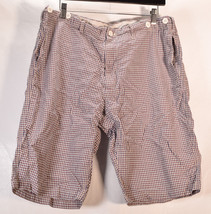 Visvim Mens Shorts Cotton Plaid Red Blue XL - £70.18 GBP