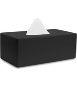 Matte Black Tissue Box Cover Rectangular, Facial Tissue Dispenser For Ba... - £40.49 GBP