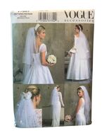 Vogue V7861 Bridal Veils One Size Wedding Accessories Pattern - $23.03