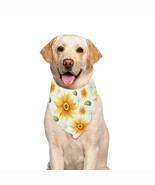 Sunflower Flower Art Pet Dog Bandana (Large Size) - $27.23 CAD