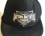 Vintage 1996 Daytona Bike Week Hat Cap Black Mesh Florida Snap Back pa1 - £15.78 GBP