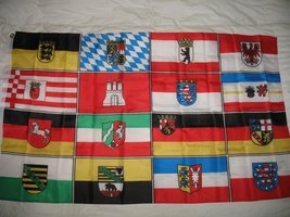 Germany German 16 States Flag SuperPoly 3x5 Flag Banner - £3.91 GBP