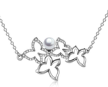Mothers Day Gifts for Mom Wife, Butterfly Necklace 925 Sterling Silver B... - $24.68