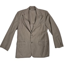 LL Bean 100% Cotton Khaki Blazer - Vintage Men&#39;s 2-Button Jacket Sz 40 - $34.60