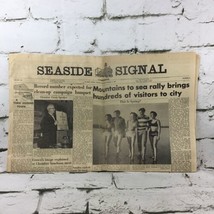 Vintage Seaside Signal Newspaper March 11 1965 Car Rally Parade Oregon  - £15.63 GBP