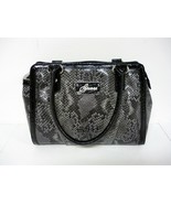 Guess Black Faux Snakeskin Handbag Group Lizzy Style #PY368807 Purse w/Tags - £35.31 GBP