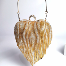 Women&#39;S Tassel Inlaid Diamond Handbag - $36.10