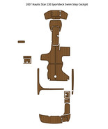 2007 Nautic Star 230 Sportdeck Swim Platform Cockpit Pad Boat EVA Teak F... - $1,139.30 CAD