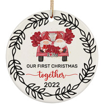 Our First Christmas Together Gnomes Ornament Tree Decor 2022 1st Weeding Gift - £11.62 GBP