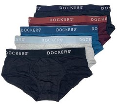 Dockers Mens Multi-Color Underwear Bikini Briefs 100% Cotton Tag Free -5... - £19.78 GBP