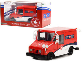Canada Post LLV Long-Life Postal Delivery Vehicle Red White 1/24 Diecast Model G - £27.16 GBP