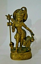 Antique Vintage Bronze Lord Shiva Statue Hindu Figurine Mahadev Idol 8&quot; - $287.99