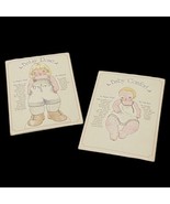 Paper Dolls By Michel Set Of 2 Betsy Rose Baby Comfort With Clothing Acc... - $14.99