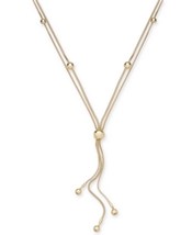 Alfani Beaded Double Strand Lariat Necklace, 24 + 2 Extender - $15.99