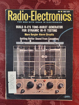 RADIO-ELECTRONICS Magazine July 1971 Tone Burst Generator Hi-Fi Testing - £12.79 GBP