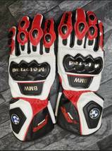 BMW REAL COWHIDE Leather Motorcycle Motorbike Motogp Racing Leather Gloves - £54.81 GBP+