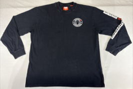 SUPERDRY Black Men’s Long Sleeve Logo Large Crewneck Shirt Logo Sleeves.... - $20.35