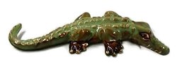 Golden Pond Collection Green Ceramic Shelf Crocodile (B) - £27.65 GBP