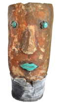 Impressive 12.5&quot; Tall Face Ceramic Vase Signed Anna - £271.69 GBP