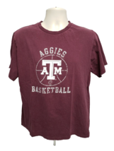 Texas A&amp;M University Basketball Adult Large Burgundy TShirt - £11.83 GBP
