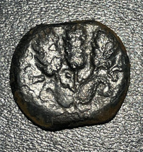 41-42 Ad An 6 Judée Hérode Agrippa I AE Prutah Widow&#39;s Mite 2.56g Parapluie Coin - £23.73 GBP