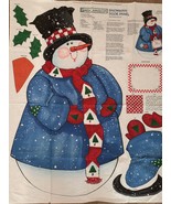 Daisy Kingdom Snowman Door Fabric Panel Christmas W/ Greeting Banner - C... - £3.88 GBP