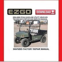 EZGO ST4X4 Gasoline Utility Carts 2004-2008 Service Repair Manual  - £15.80 GBP