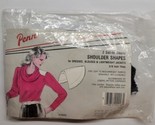 Vintage Penn Shoulder Shapes Black Shoulder Pads 3/8&quot; Thick - $9.89