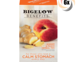 6x Boxes Bigelow Calm Ginger &amp; Peach Herbal Tea | 18 Tea Bags Each | 1.06oz - £24.15 GBP