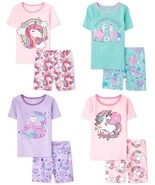 NWT The Childrens Place Llama Rainbow Unicorn Owl Girls Short Sleeve Paj... - £10.18 GBP