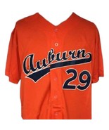 Bo Jackson #29 College Baseball Jersey Button Down Orange Any Size - $54.66 CAD
