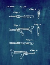 Star Trek Klingon hand weapon Patent Print - Midnight Blue - $7.95+