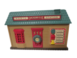 New Bright North Dickensville Station Musical Christmas Train Depot Test... - $14.85