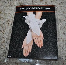 Girls Womens Teen Fingerless Off White Ghost Gloves-size 14+ - £7.82 GBP