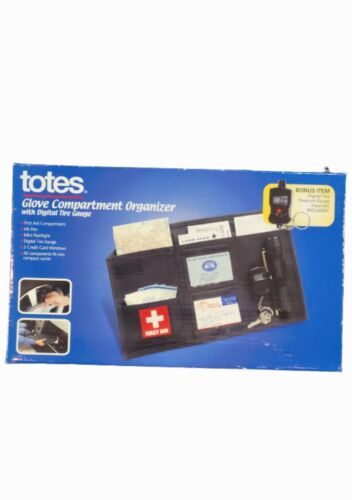 Totes Glove Compartment Organizer with Digital Tire Gauge - $12.87