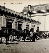 Blois Train Station Horses And Carriages France 1910s Postcard PCBG12B - £15.79 GBP