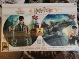 Harry Potter 3D Image Lenticular Puzzle Wizarding World Twin Pack 500 Pc... - £21.75 GBP
