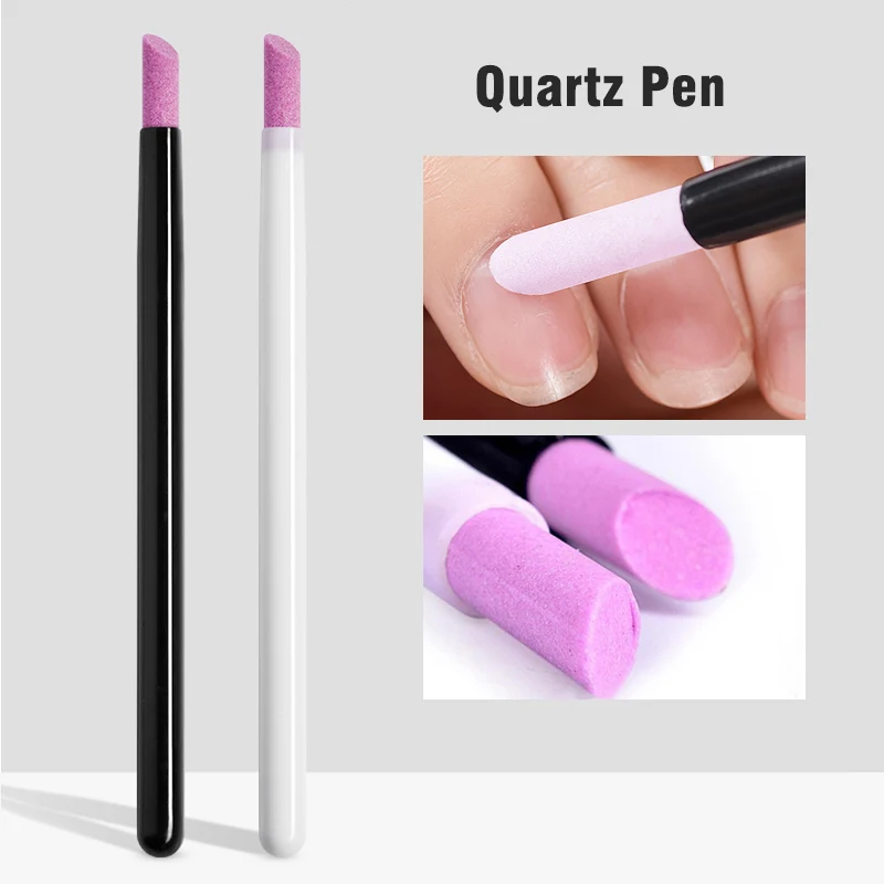 1Pc Quartz Stone Scrub Pen Reusable Cuticle Remover Pusher Trimmer Dead ... - $10.45+