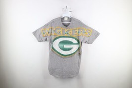 Vtg 90s Mens Large Distressed Spell Out Jumbo Print Green Bay Packers T-Shirt - £39.07 GBP