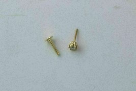 0.10CT Diamante Pin Nariz Labios Piercing Anillo Tacha Tornillo 18k Oro Amarillo - £94.83 GBP