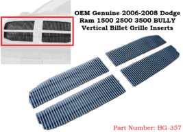 For 2006-08 Dodge Ram Truck 1500 2500 3500 Grille Grill Vertical Billet ... - $74.24