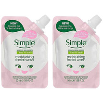 Pack of 2 Simple Kind To Skin Moisturizing Facial Wash Squeeze Me Pouch - £5.98 GBP