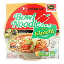 Nong Shim Kimchi Noodle Soup Bowl (12x3.03Oz) - $77.99