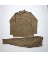 Vintage Cabelas Mens Large Tall Faded 2 Piece Thermal Fleece Suit Outfit... - $148.87 CAD