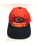 Vtg Kansas City Chiefs SnapBack Red/Blk Logo New Era Team NFL Football 9... - £34.21 GBP