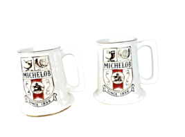 Florence Ceramics Company Michelob Beer Steins Vintage Lot of Two - $29.70