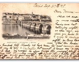 Bridge At Saint Cloud France 1898 Vignette UDB Postcard U25 - £3.07 GBP